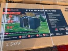 2024 TMG-MS0810 8ft X 10ft Apex Roof Metal Shed