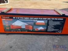 2024 30ft X 40ft PVC Fabric Container Peak Roof Shelter Pro Series