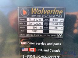 2023 Wolverine TL-12-72W 86in Tiller Skid Steer Attachment