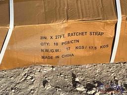 2024 2in x 27ft Ratchet Strap 2 Boxes