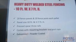 2024 Heavy Duty 10ft X 7ft Welded Steel Fencing