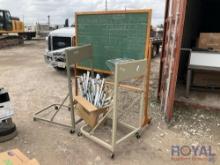 Rolling Chalk, Board and Hanging Mat Files with Loose Rails