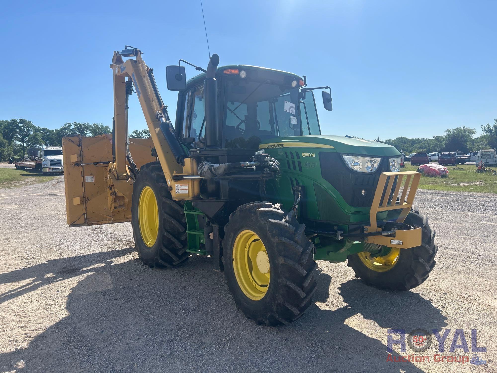 2017 John Deere 6130M 4x4 Tiger Bengal Slope Mower Tractor