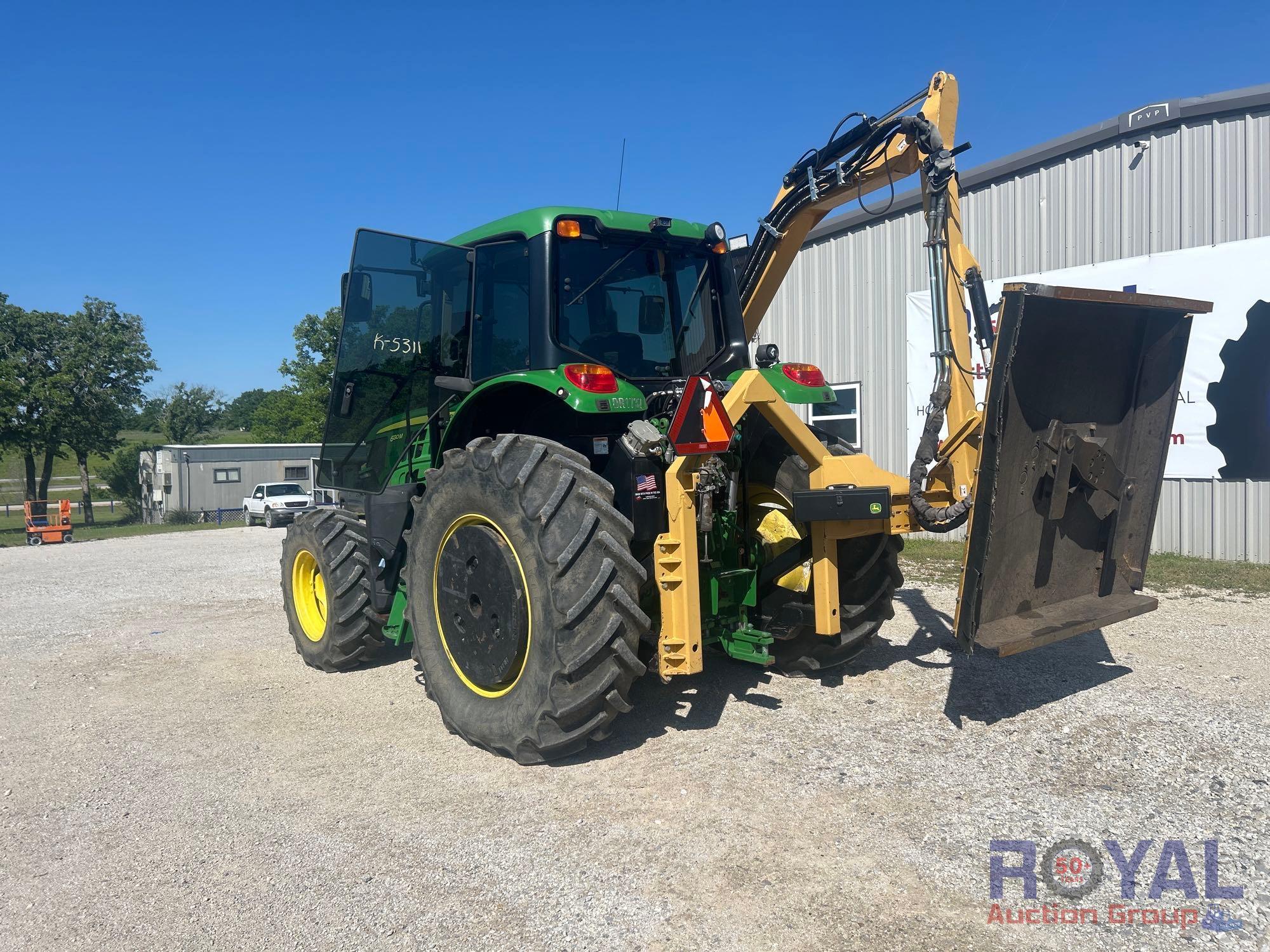 2017 John Deere 6130M 4x4 Tiger Bengal Slope Mower Tractor