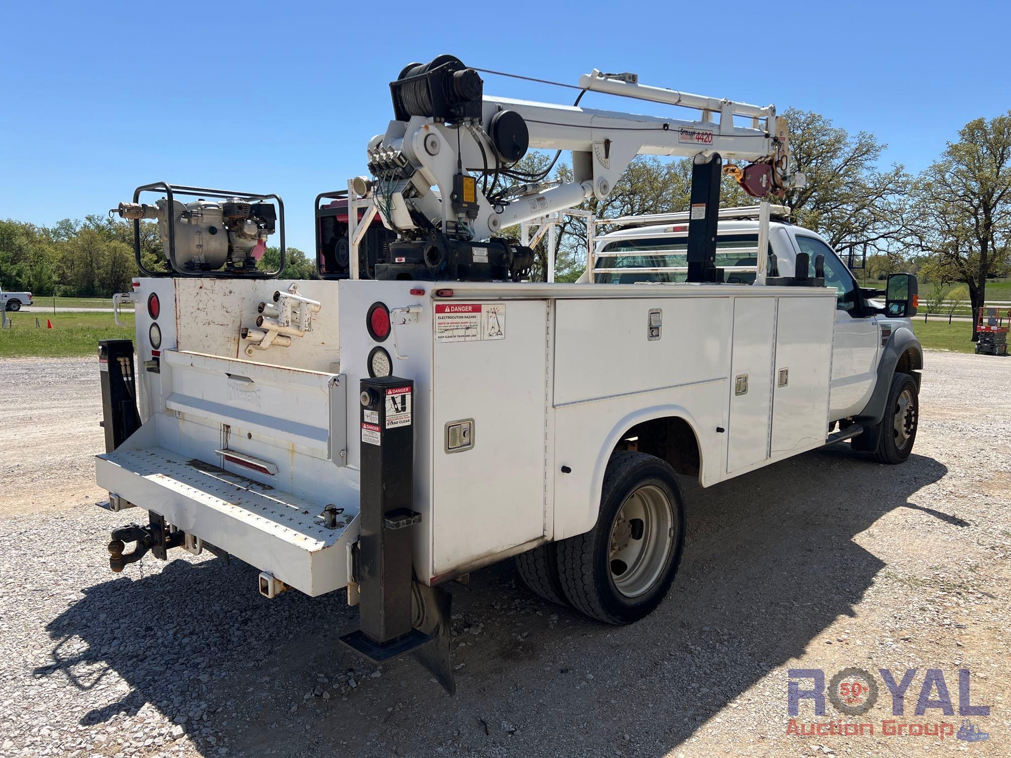 2010 Ford F550 Stellar 4420 Crane Mechanic Service Truck