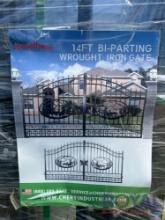 14ft Wrought Iron Bi Parting Gate