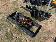 2023 Skid Steer Auger Attachment w/ 2 Bits