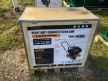 Heavy duty concrete floor saw