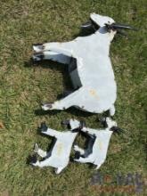 Goat and 2 Kids Lawn Art