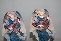 p140-520-30089- Pair of Angel Figurine/Music Boxes