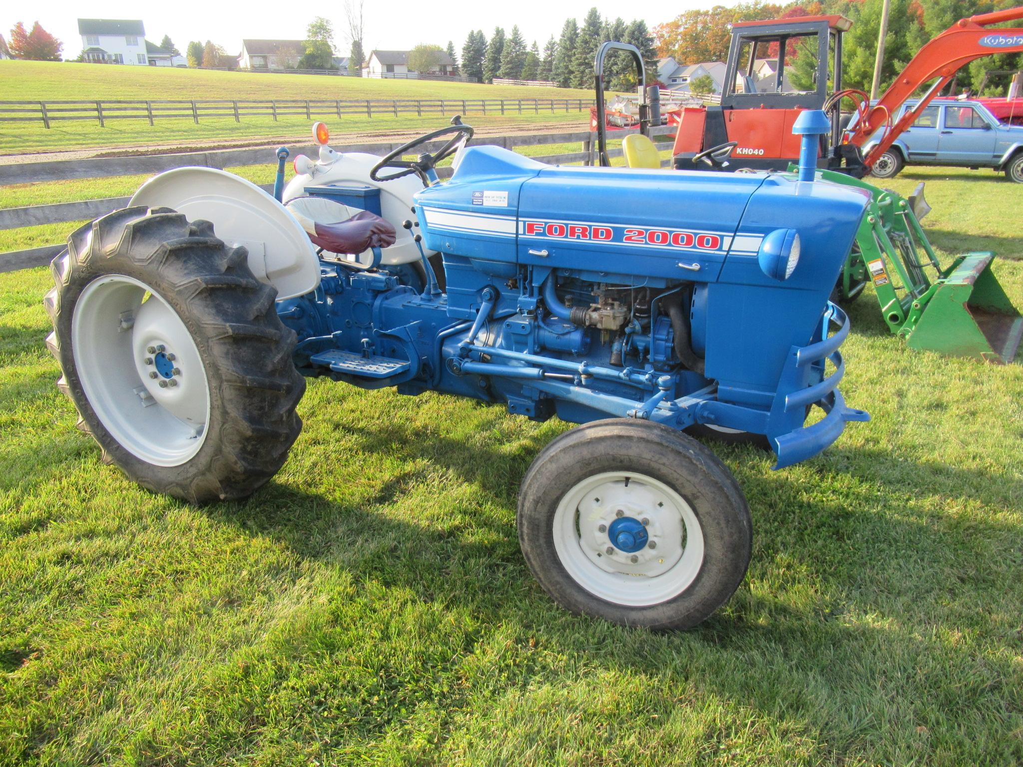 1973 Ford 2000 Gas Tractor with 597 Hours.