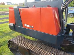 Kubota KH040 Diesel Excavator with Steel Tracks, Blade, 26" Bucket, 2335 Hours, 2 Speed. S#11350. En