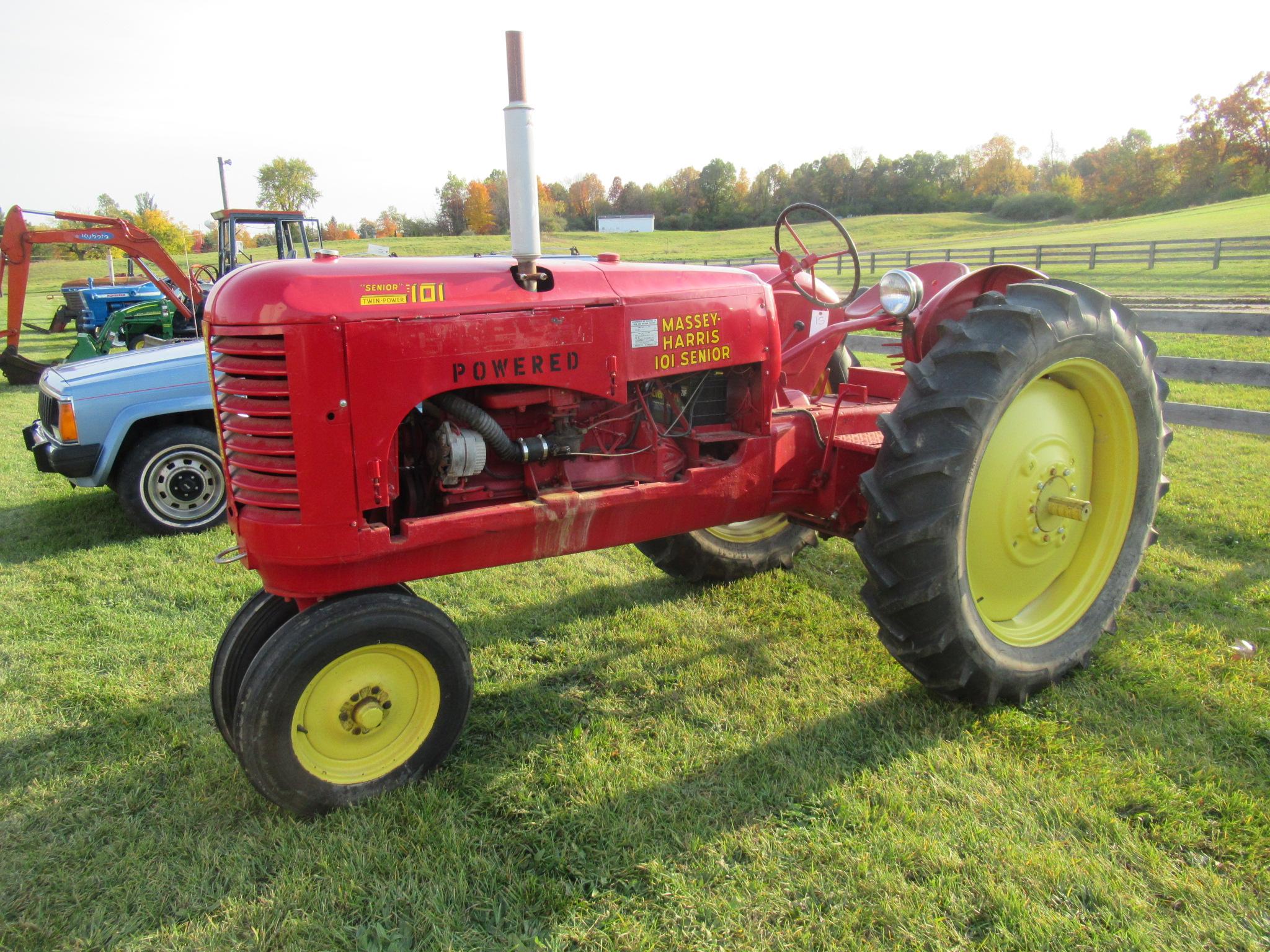 1940's Massey-Harris 1010 Senior Narrow Front Chevy Gas Conversion Tractor.