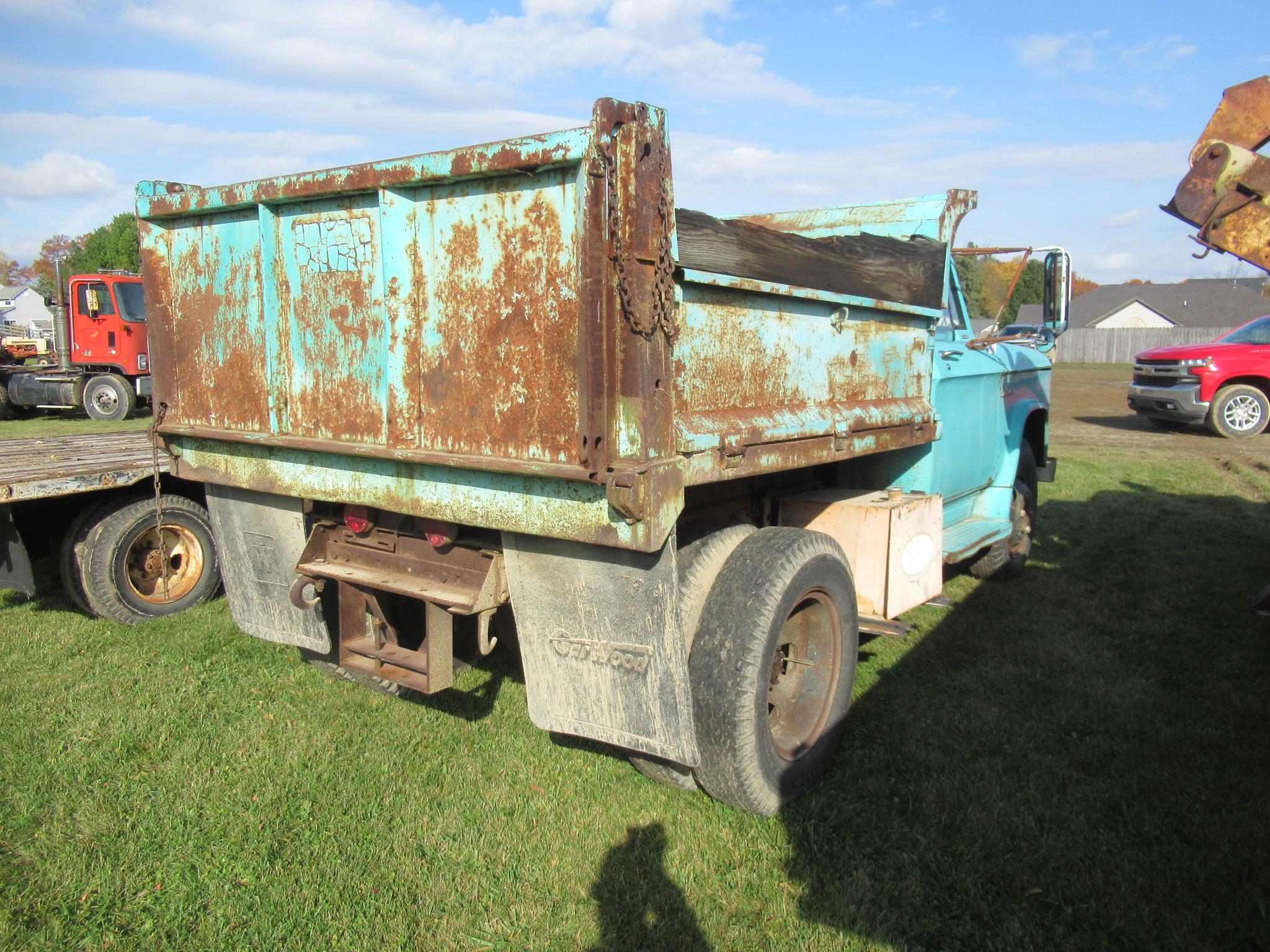 1966 Dodge D500 Dump Truck with 318 Gas, 4 Speed, 2 Speed Rear End.