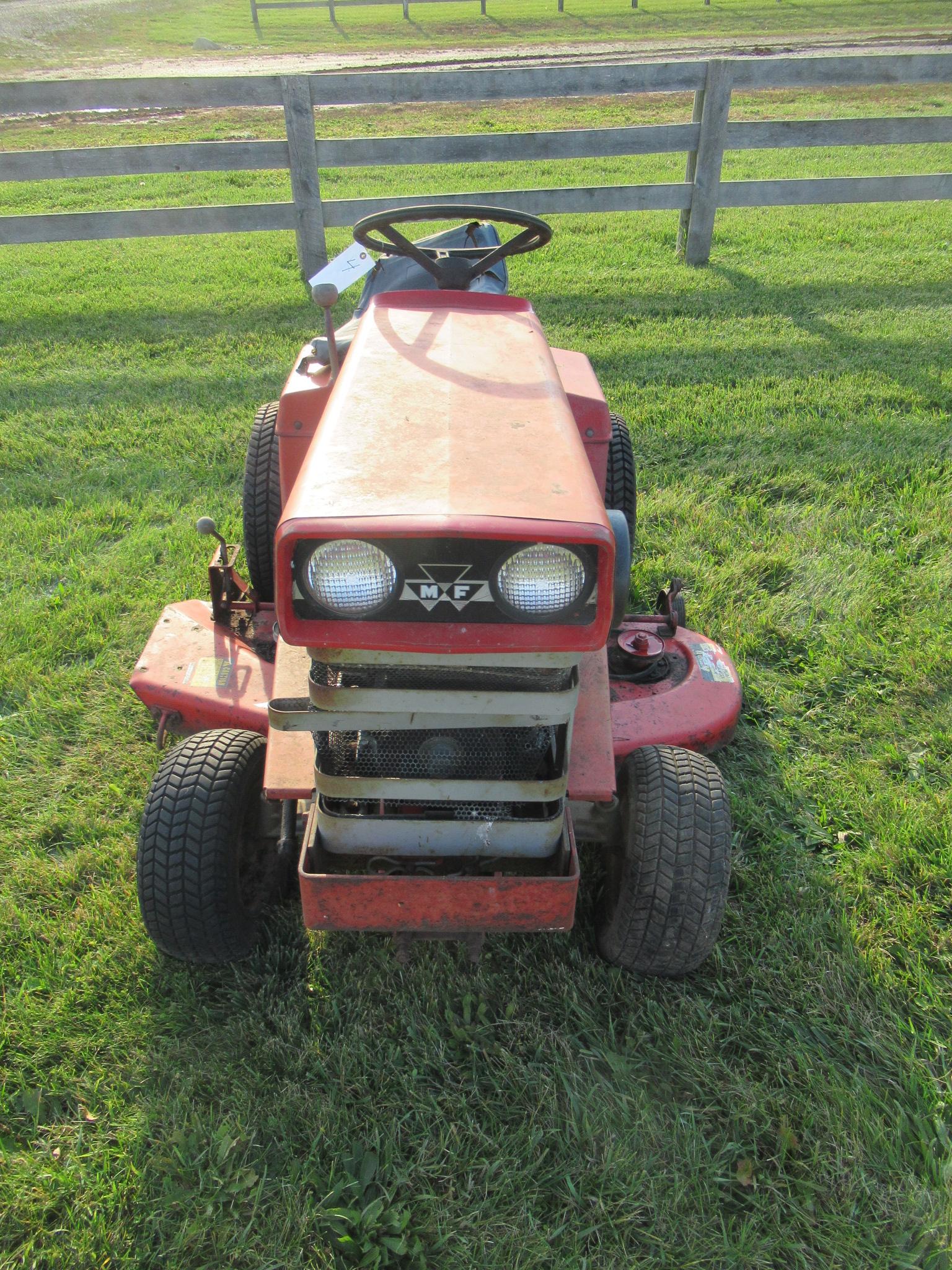 Massey-Ferguson 14 Hydro Speed Garden Tractor with Belly Mower. Non Running.