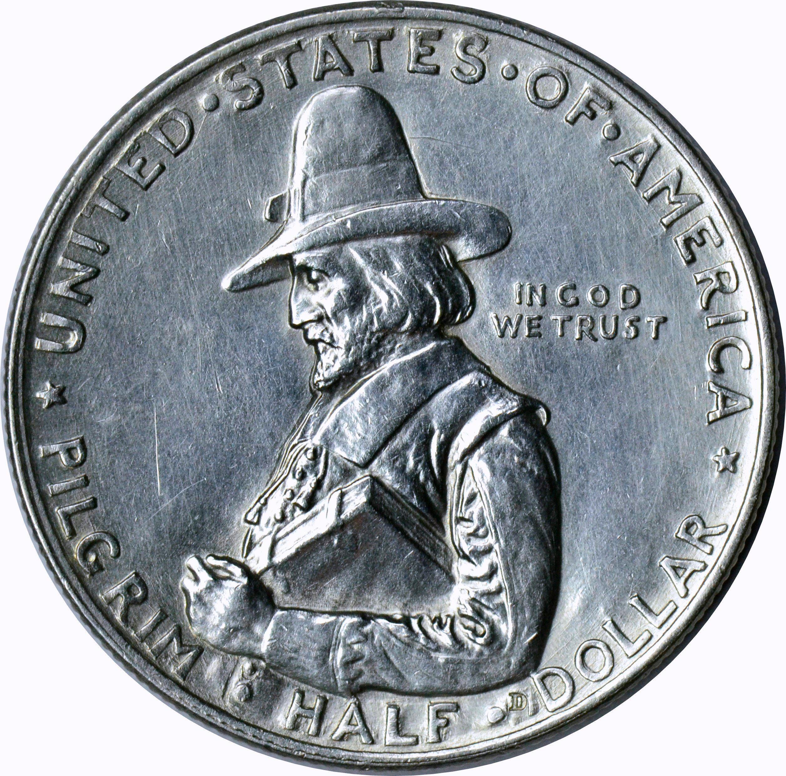 1920 PILGRIM COMMEMORATIVE HALF DOLLAR