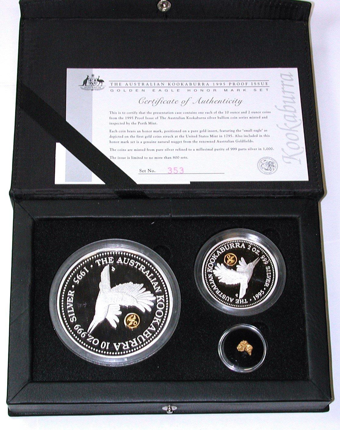 AUSTRALIA - 1995 KOOKABURRA GOLDEN EAGLE HONOR MARK SET