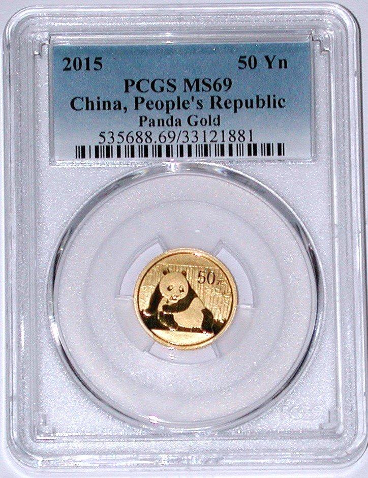 2015 CHINA 50 YUAN GOLD PANDA - PCGS MS69