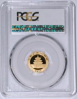 2015 CHINA 50 YUAN GOLD PANDA - PCGS MS69