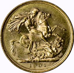 GREAT BRITAIN - 1901 GOLD SOVEREIGN