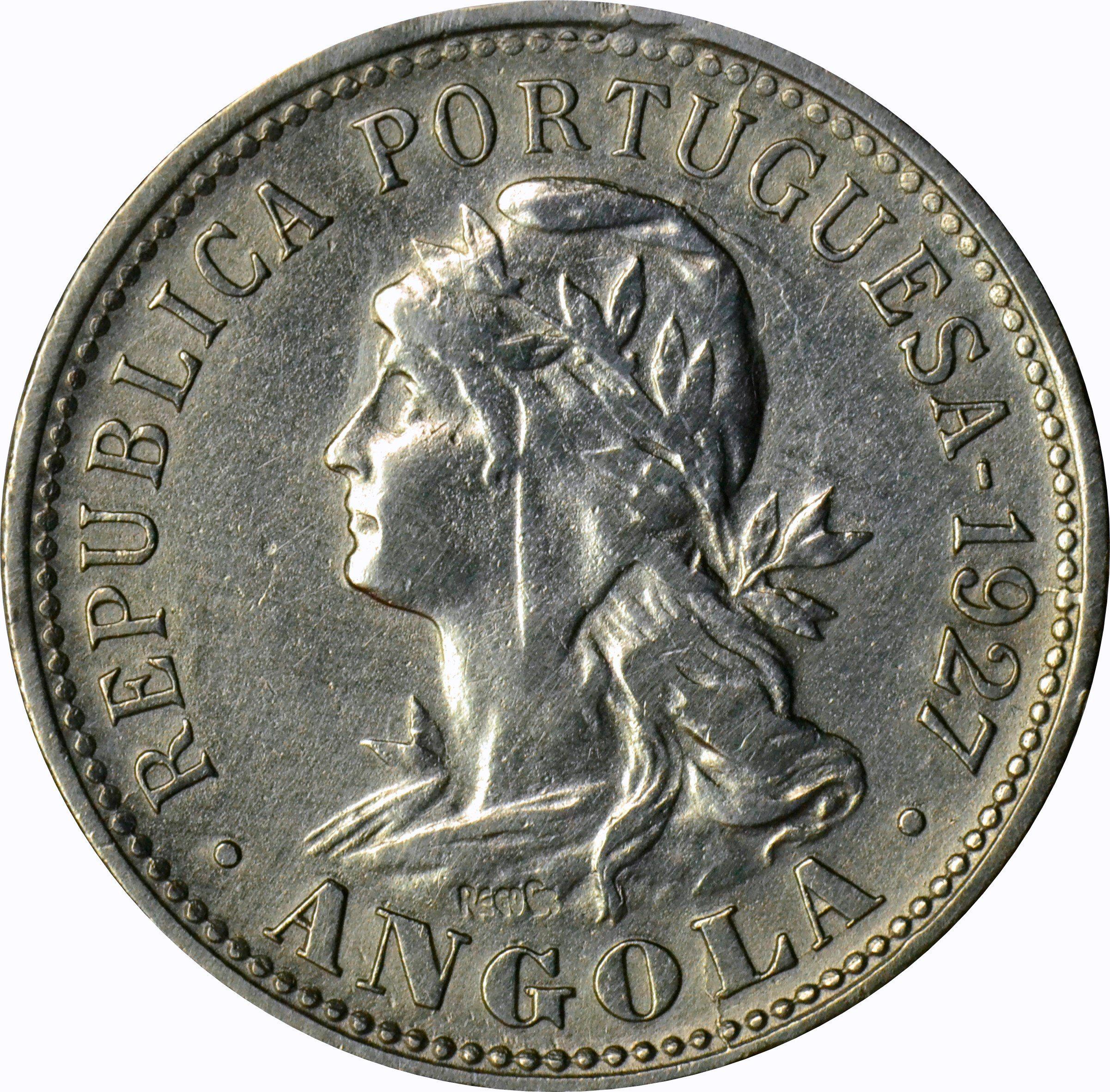 ANGOLA - 1927 20 CENTAVOS