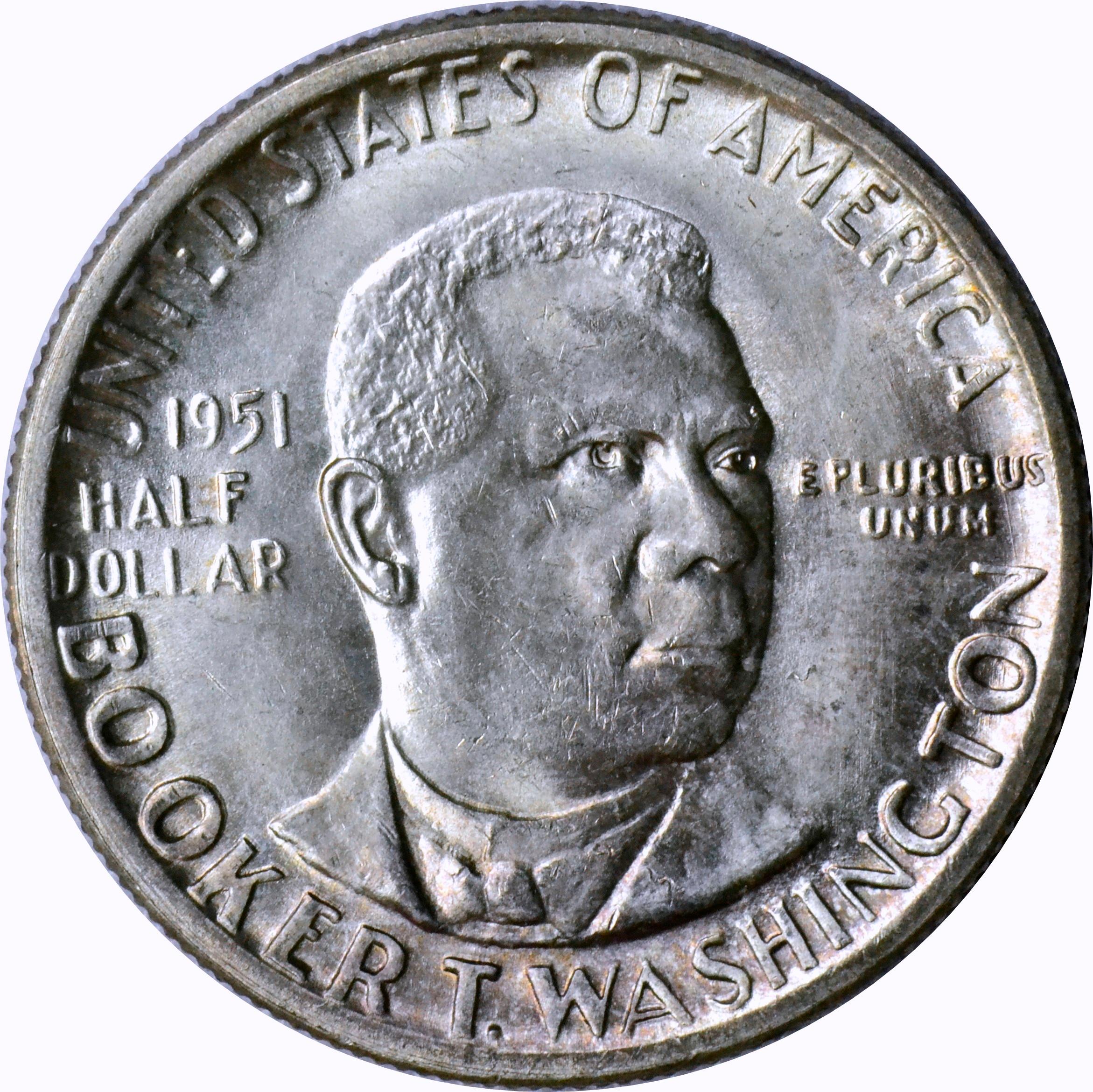 1951 BOOKER T WASHINGTON COMMEMORATIVE HALF