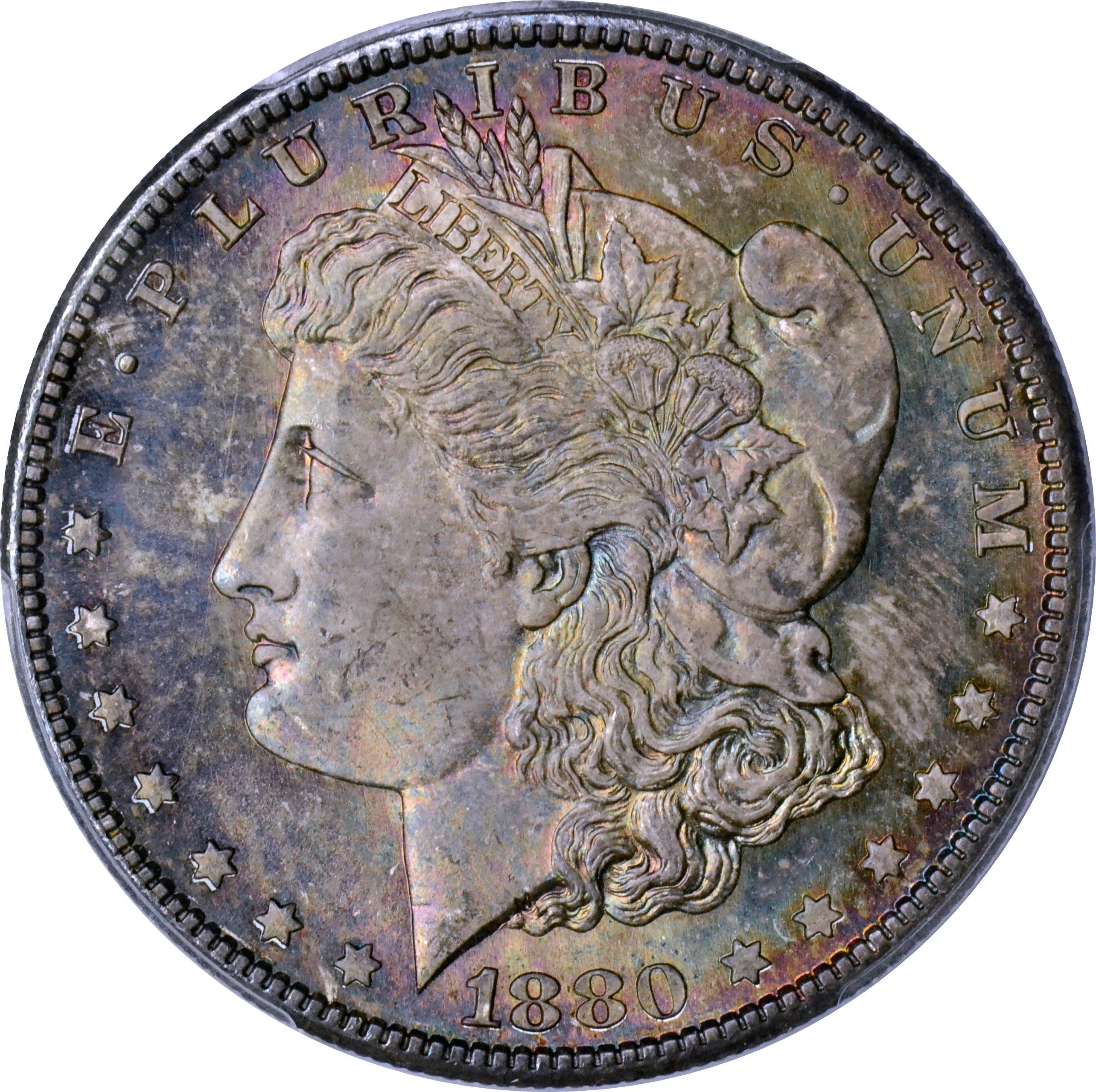 1880-S MORGAN DOLLAR - PCGS MS65 - TONED