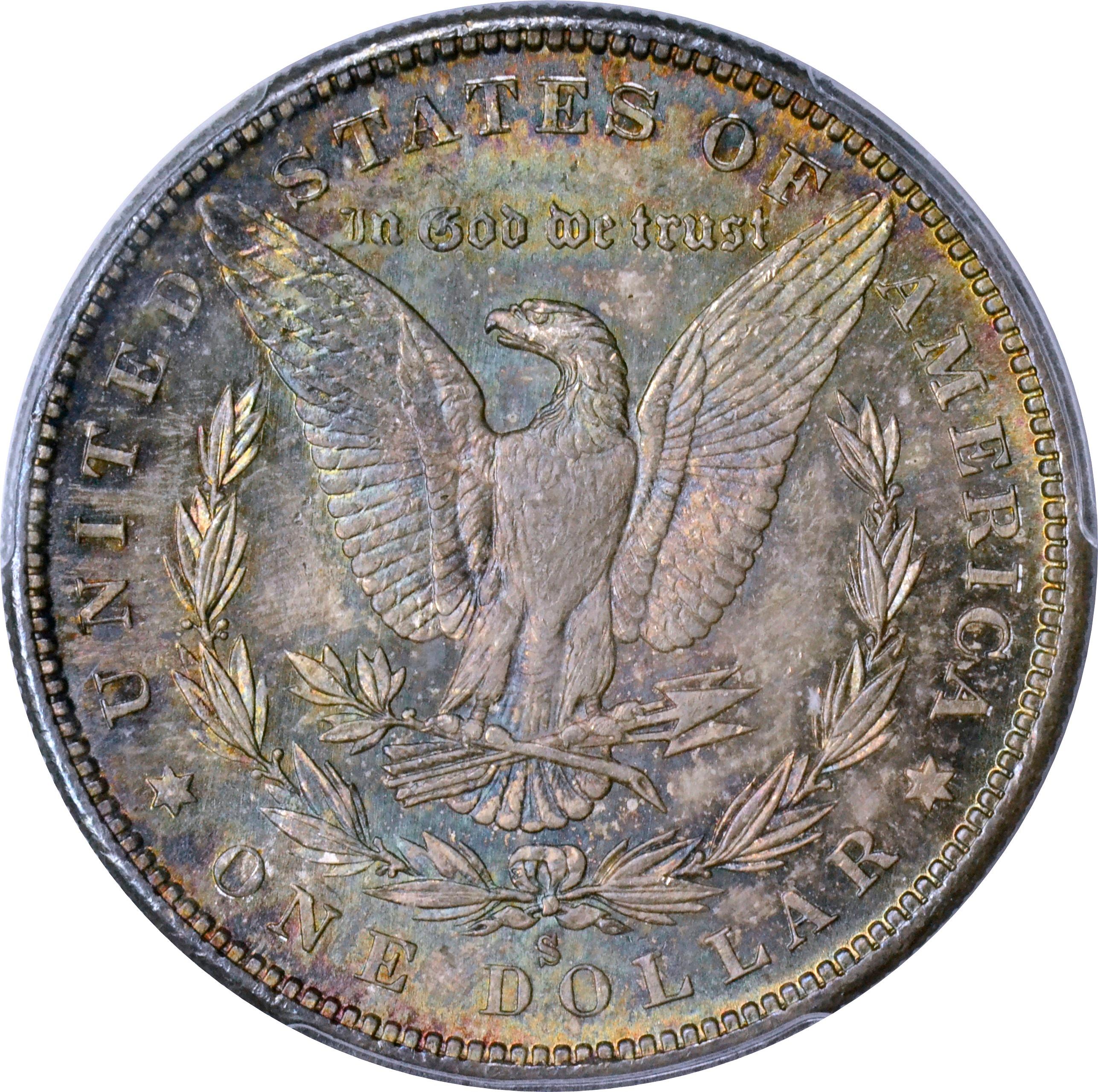 1880-S MORGAN DOLLAR - PCGS MS65 - TONED