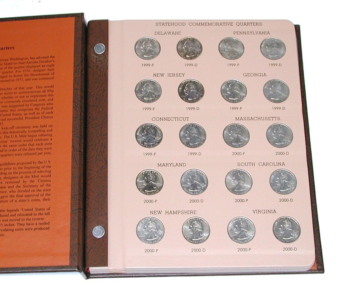 SET of STATE QUARTERS (P & D) - 1999 to 2008 - 100 COINS