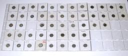 CANADA - 49 DIMES in 2x2 HOLDERS - 1939 to 1986 - 29 ARE SILVER