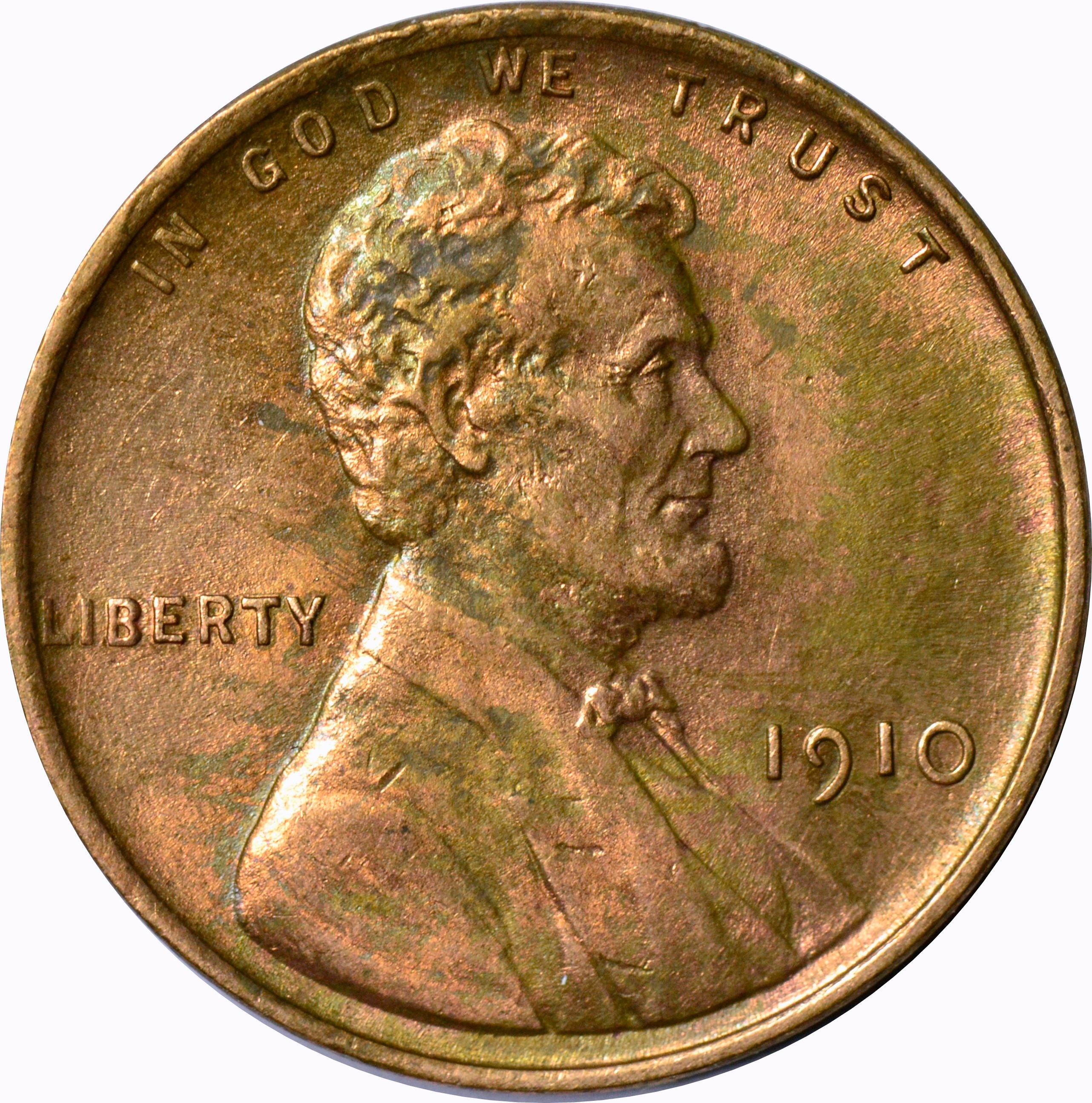 1910 LINCOLN CENT