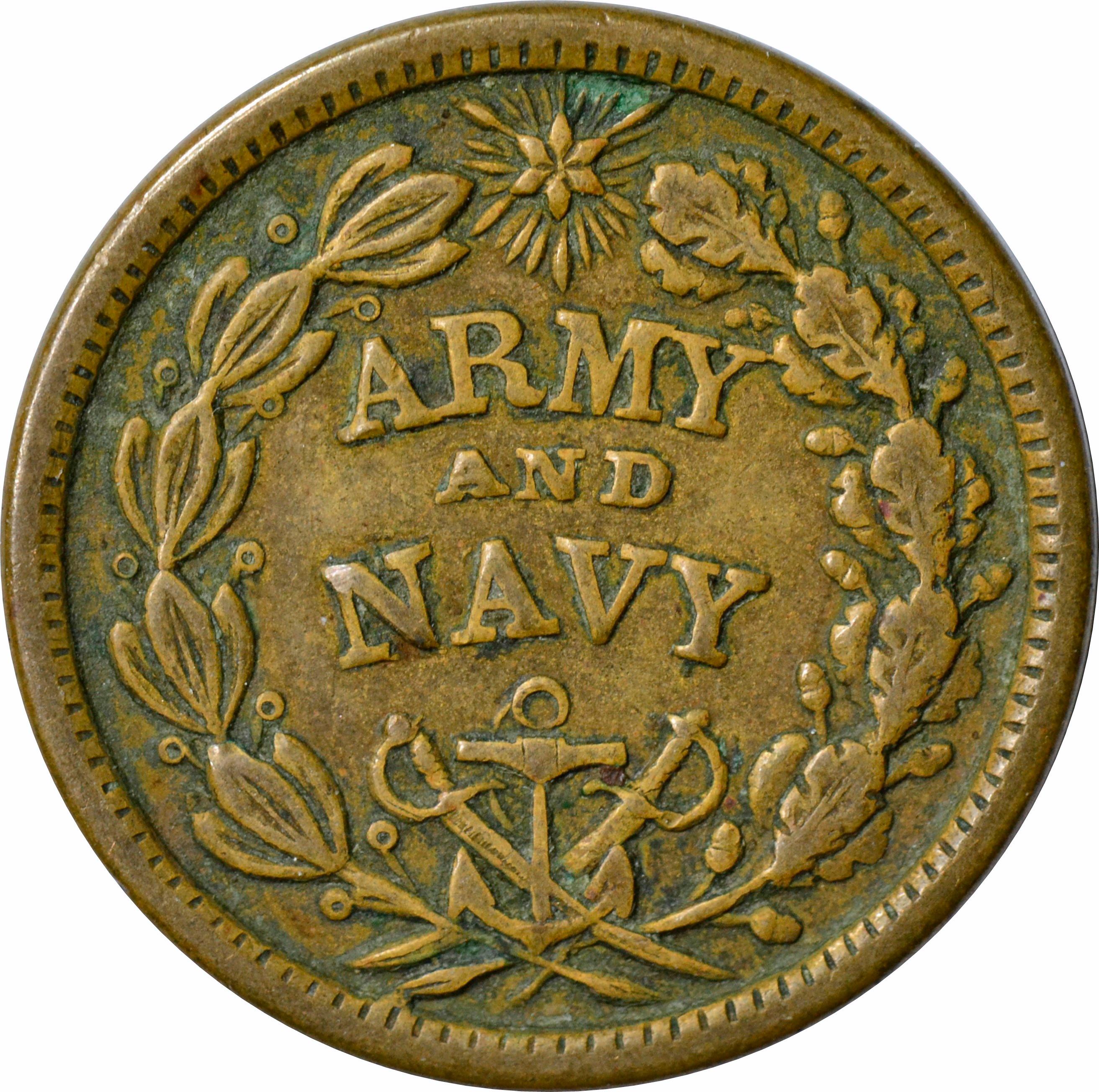 CIVIL WAR TOKEN - ARMY & NAVY