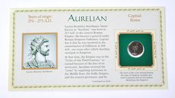 ANCIENT ROME - AURELIAN - 270-275 AD - ON CARD