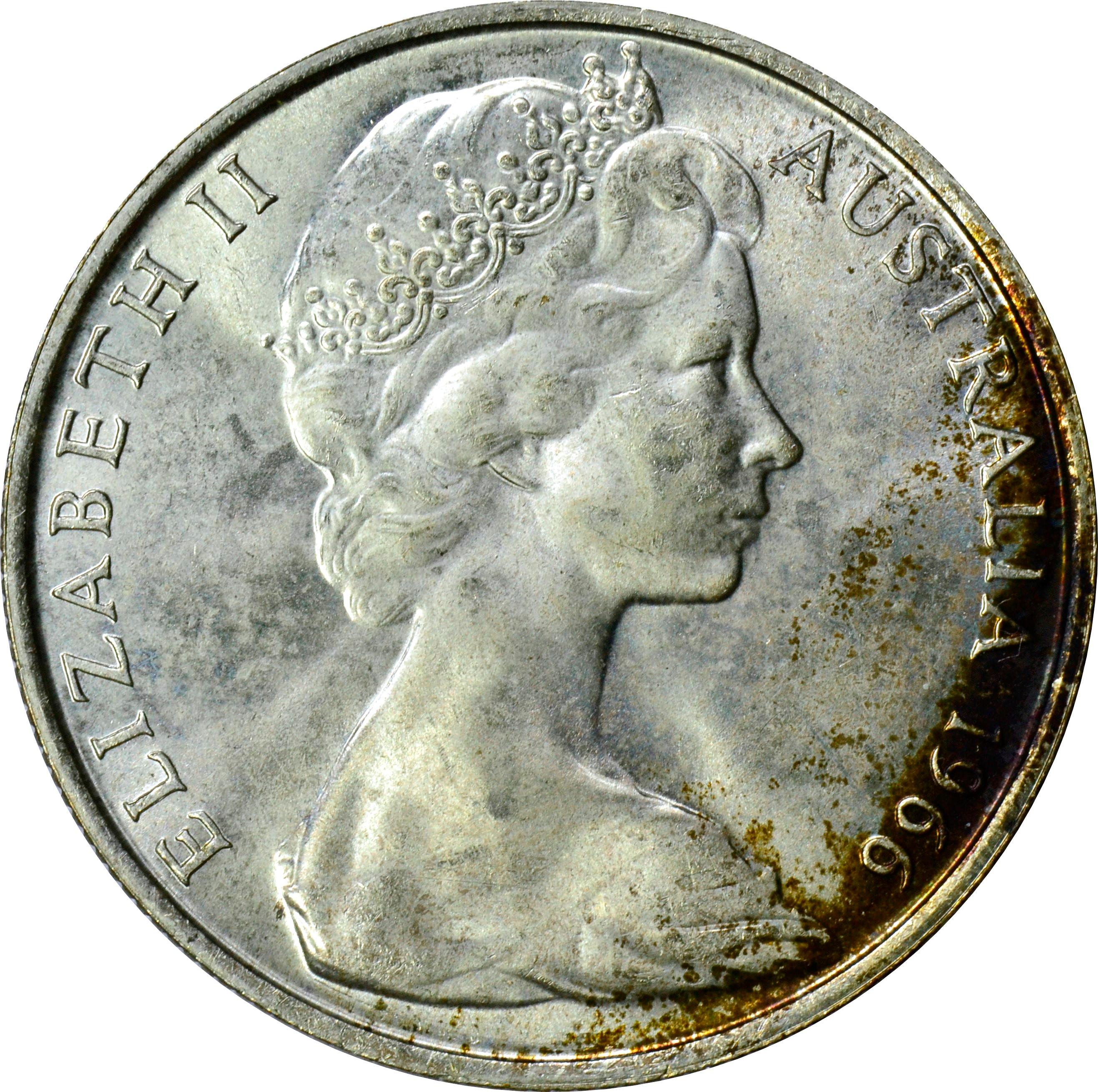 AUSTRALIA - 1966 SILVER FIFTY CENTS