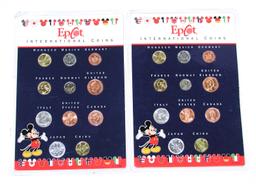 TWO (2) SETS of EPCOT INTERNATIONAL COINS