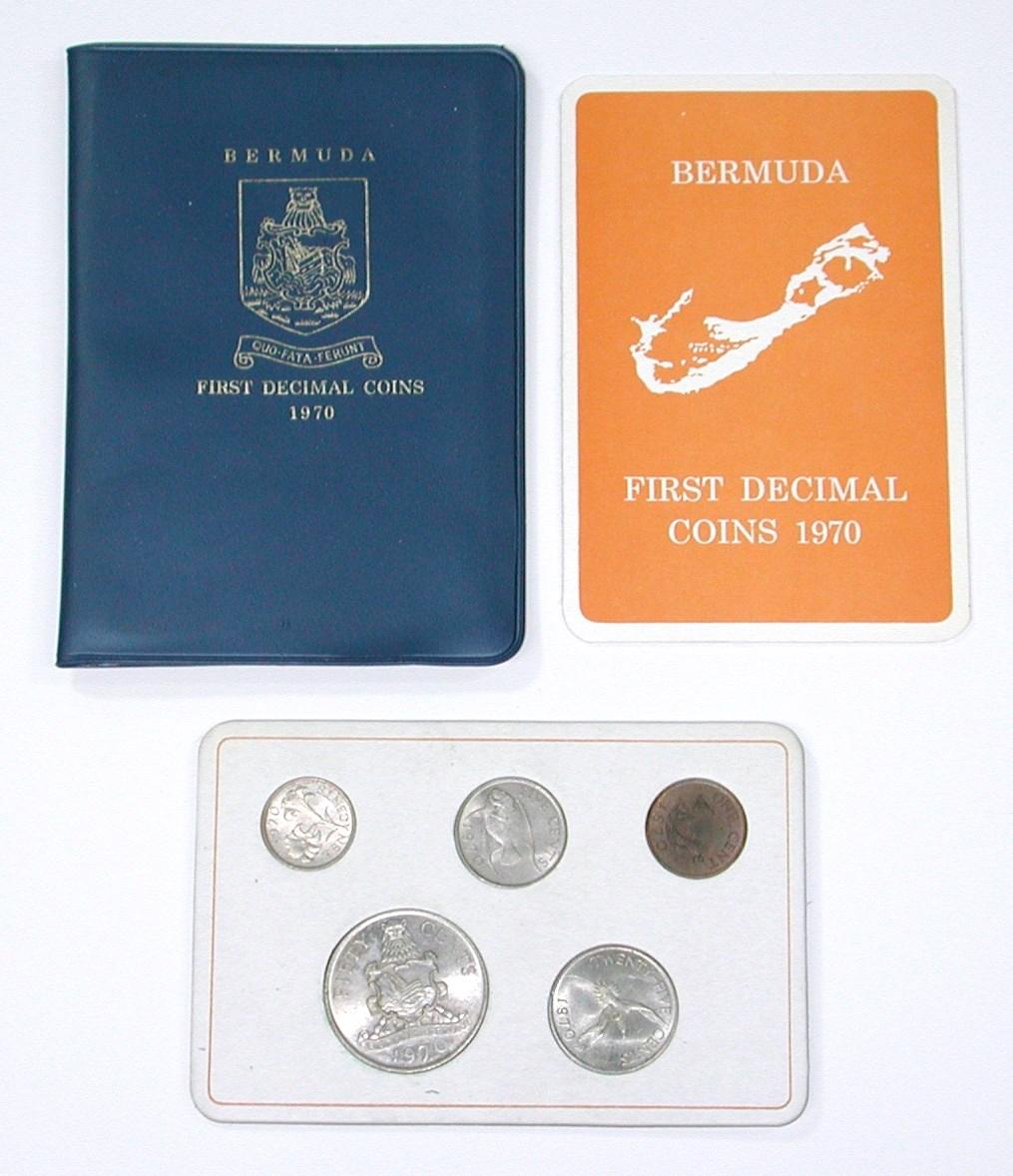 BERMUDA - 1970 FIRST DECIMAL COIN SET