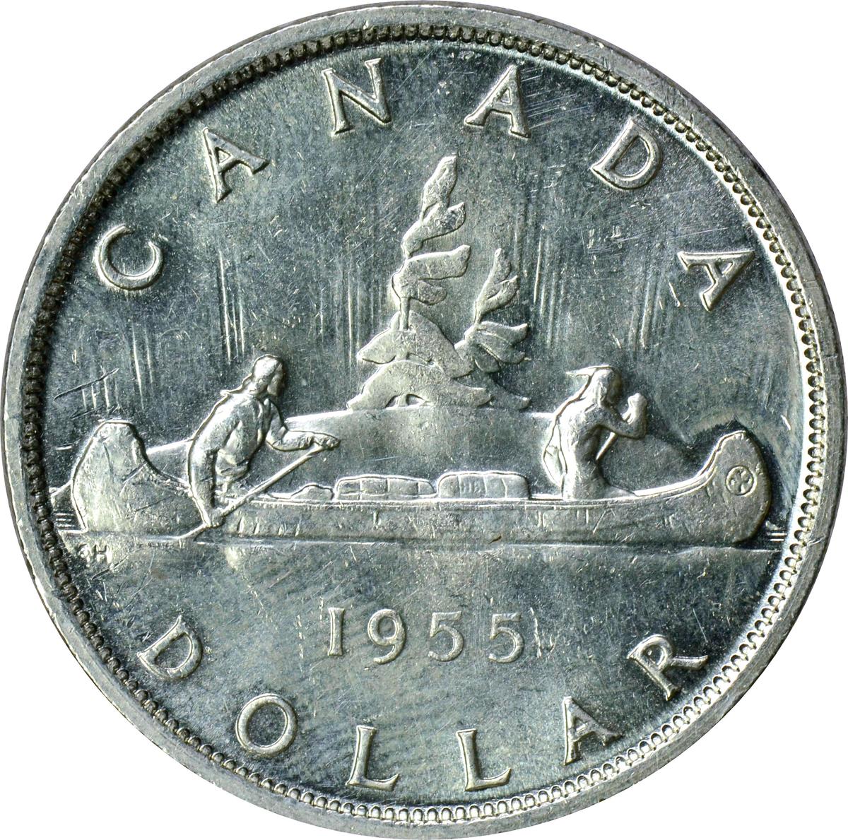 CANADA - 1955 SILVER DOLLAR