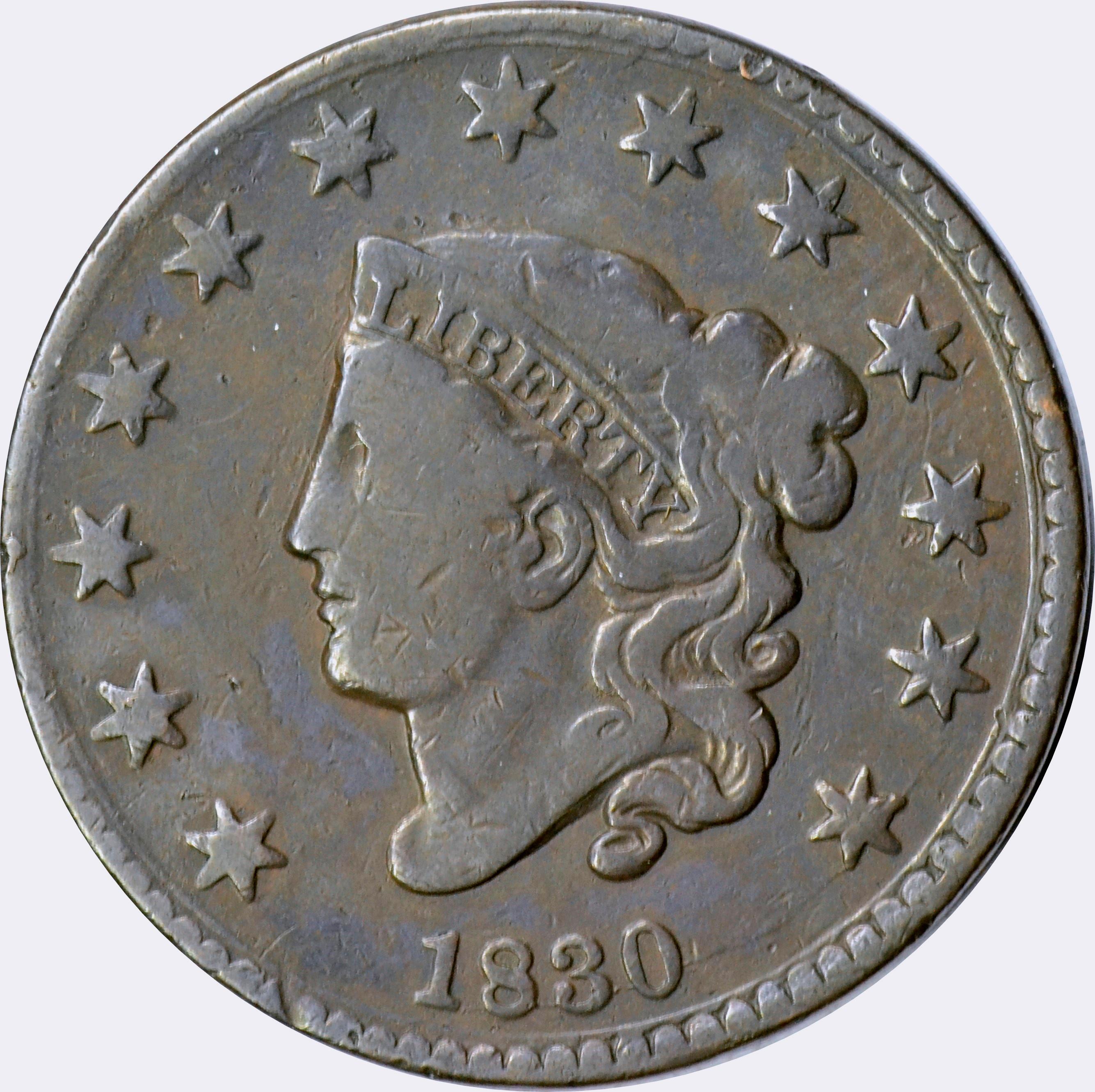 1830 LARGE CENT