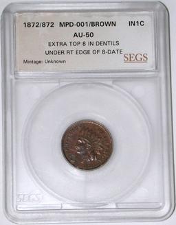 1872/872 INDIAN CENT - MPD-001 - SEGS HOLDER