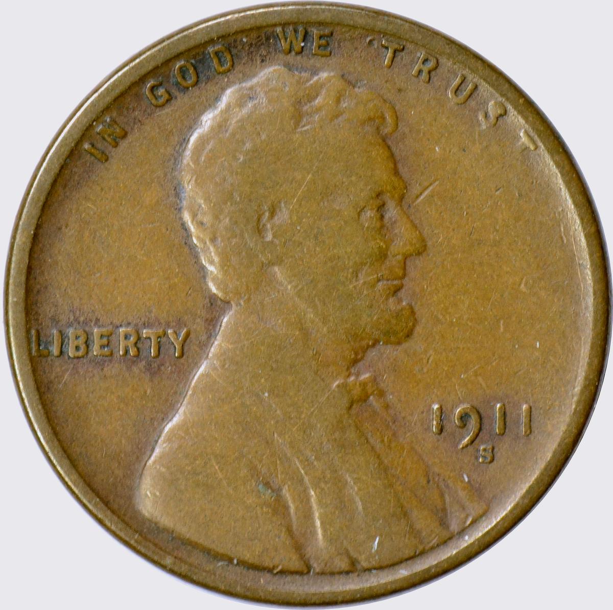 1911-S LINCOLN CENT