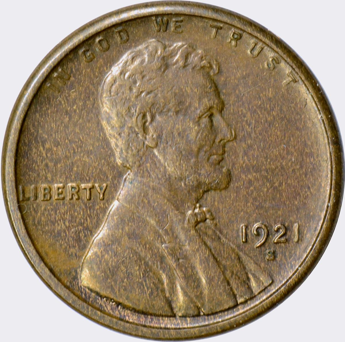 1921-S LINCOLN CENT