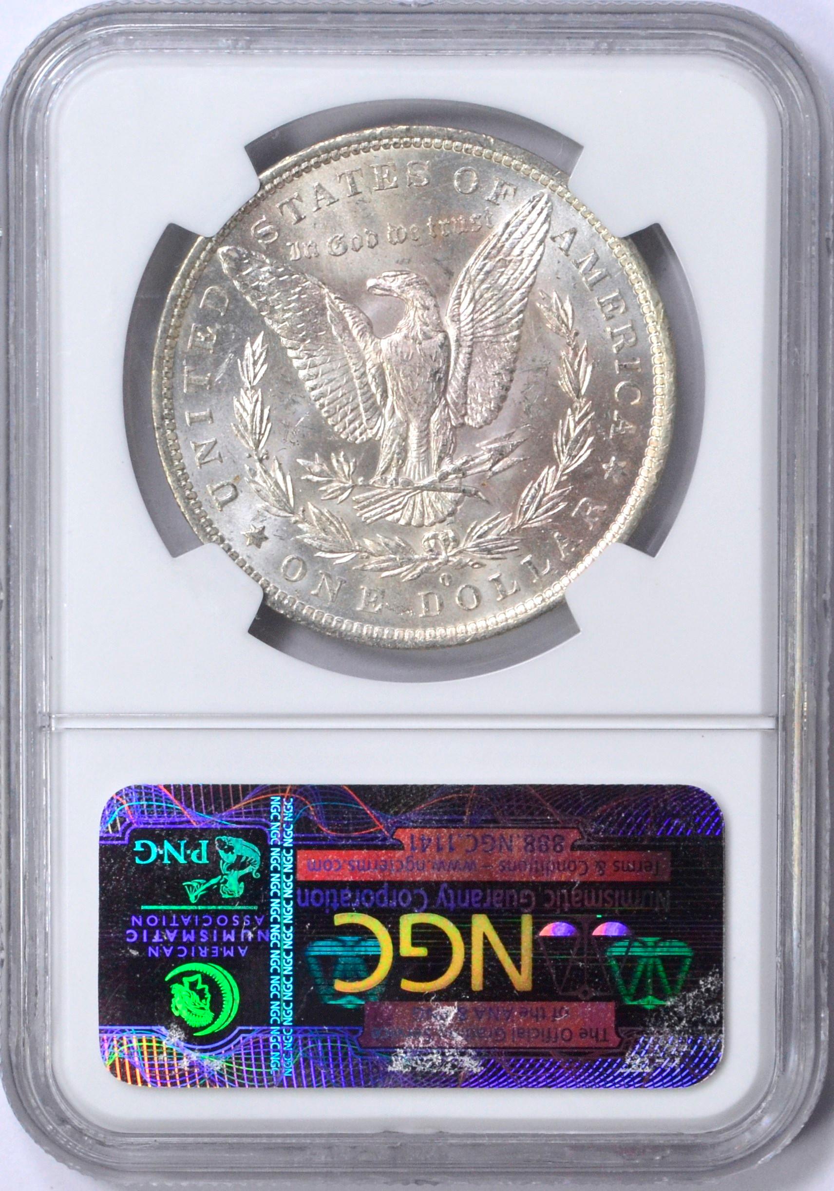 1882-O MORGAN DOLLAR - NGC MS63