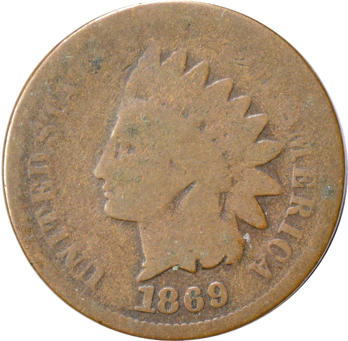 1869 INDIAN CENT