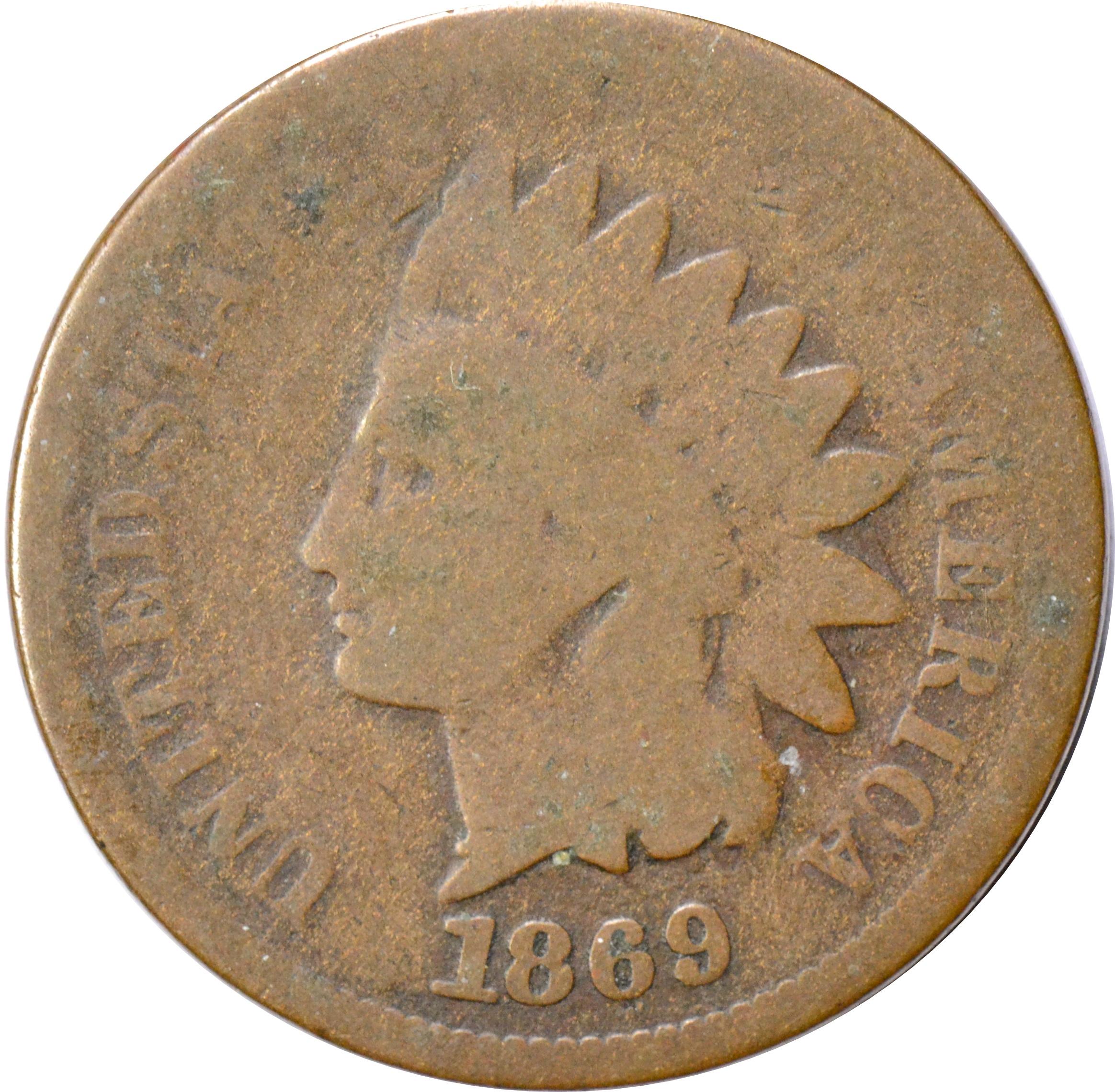 1869 INDIAN CENT