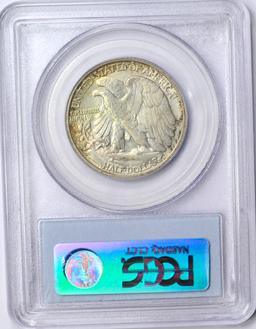 1935 WALKING LIBERTY HALF - PCGS MS65 - TONED