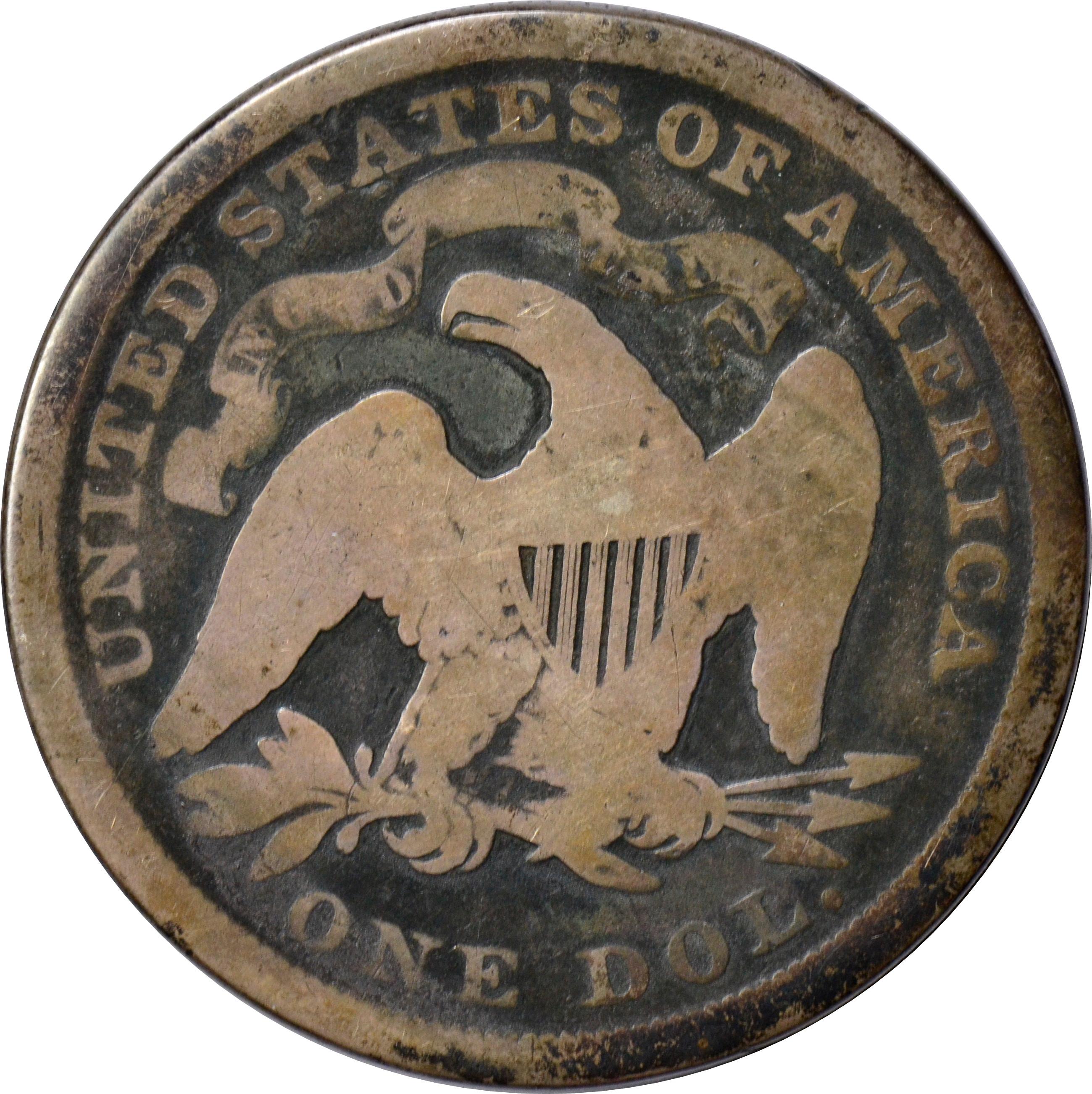 1872 SEATED LIBERTY DOLLAR