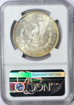 1880-S MORGAN DOLLAR - NGC MS64 - ATTRACTIVELY TONED OBVERSE