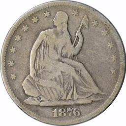 1876-S SEATED LIBERTY HALF