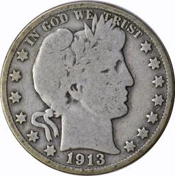 1913-S BARBER HALF