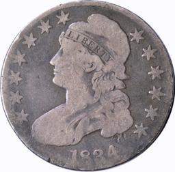 1834 CAPPED BUST HALF